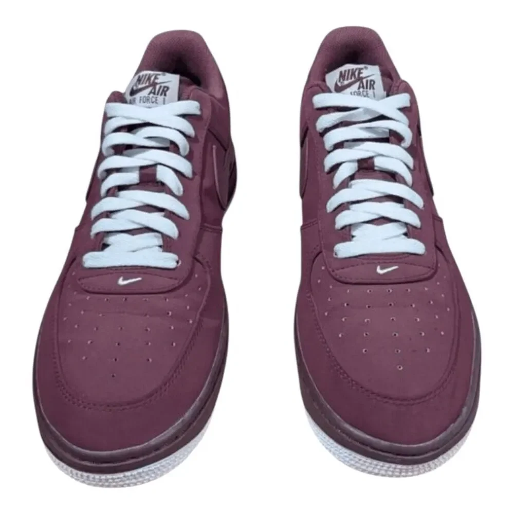 NIKE Air Force 1 Low 'Night Maroon' Sneakers Size 9.5